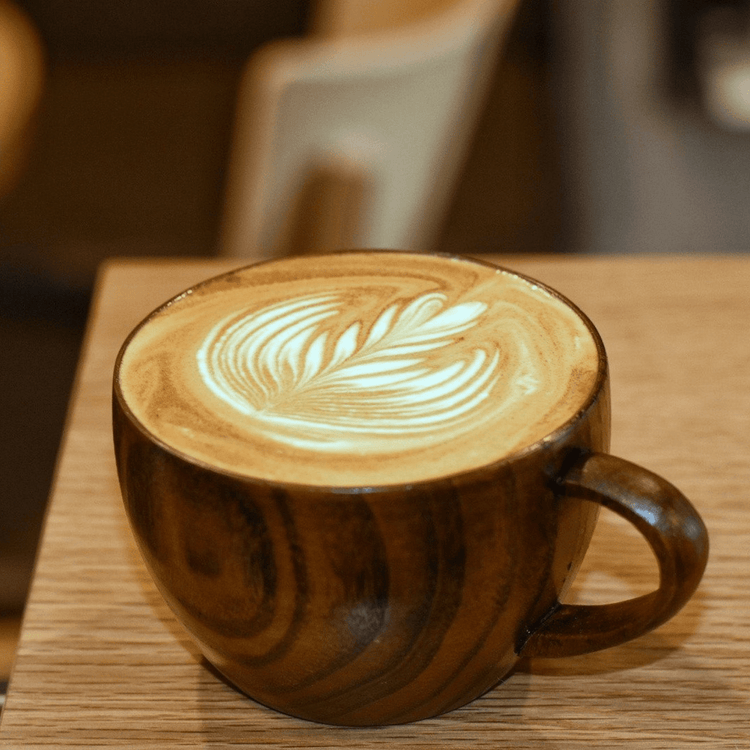 250 ml Wooden Latte Art Mug