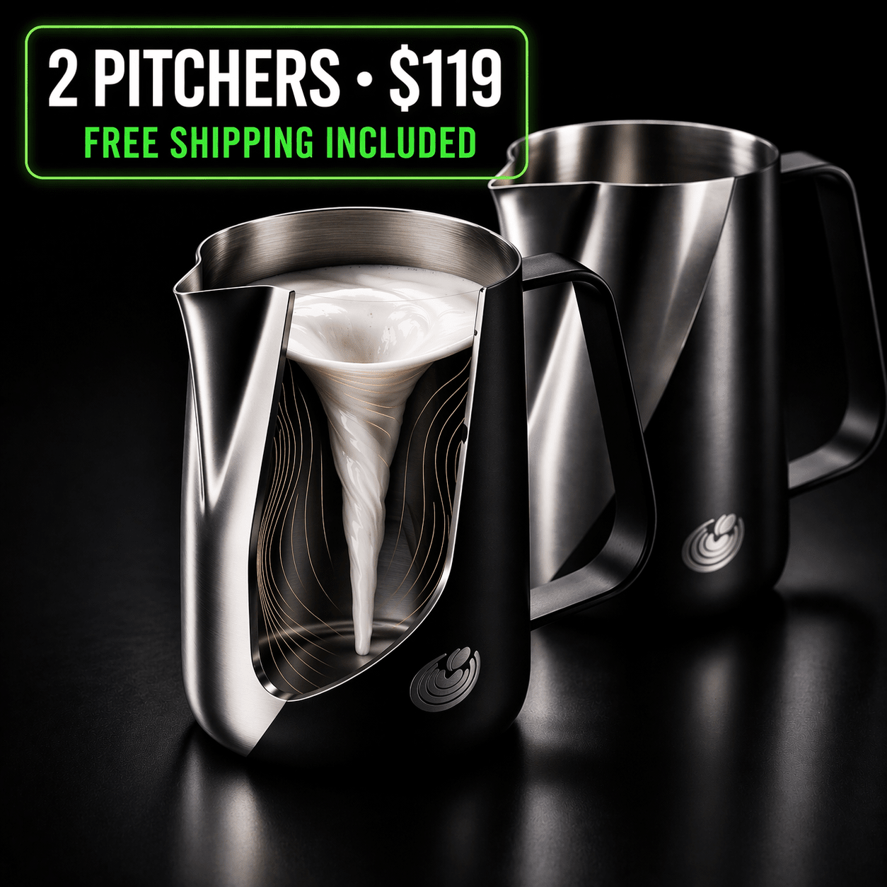 Vortex Milk Pitcher (500ml)
