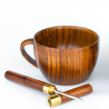 Wooden Cup and Pen Set