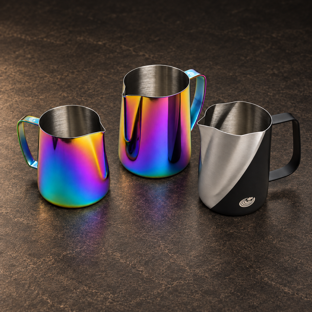Vortex and Ultra Sharp 2.0 three-pitcher set in Mirror Multicolor